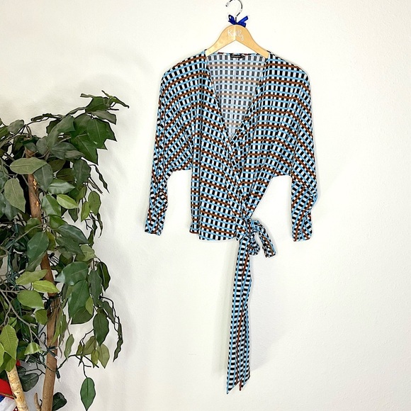 J. McLaughlin Wrap Blouse - Picture 1 of 5